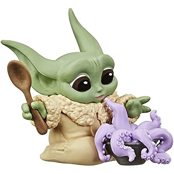 Bandai STAR WARS THE MANDALORIAN BABY BOUNTIES COLLECTION 3 GROGU TENTACLE SOUP SURPRISE FIGURE - Image 2